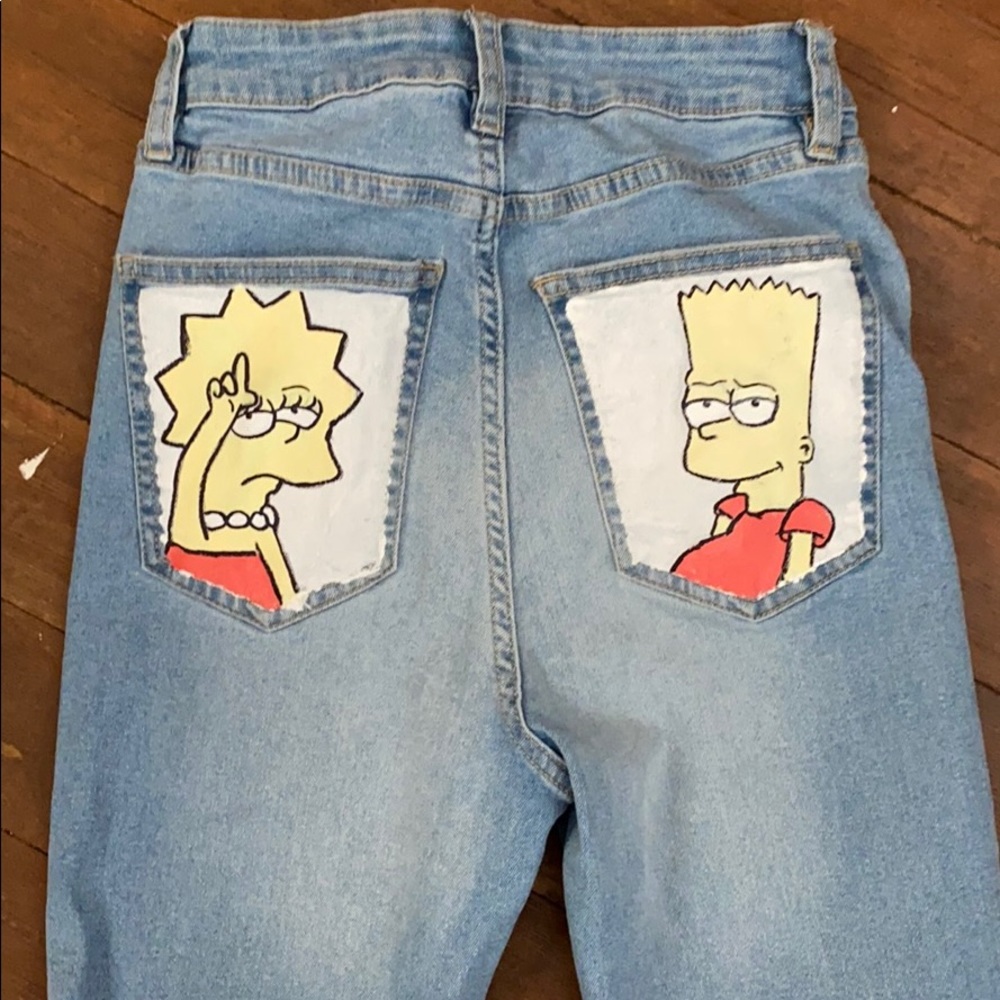 NOT FOR SALE. Just some denim I have painted